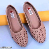 Synthetic textured ballerina flats, Styles Bellies slip-on shoes in various sizes (IND-4, IND-5, IND-6, IND-7, IND-8, IND-9), made in India