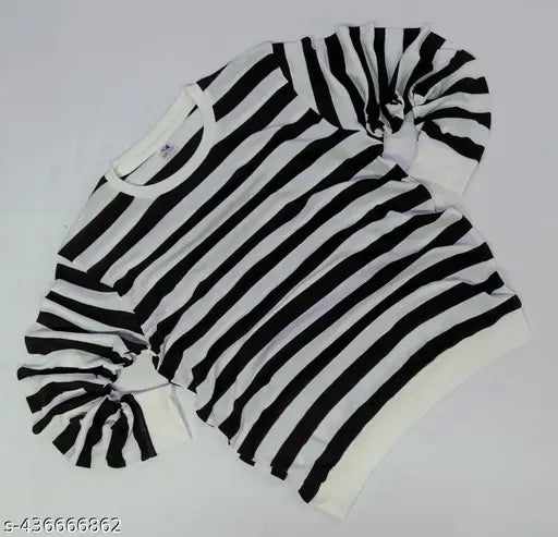 Lycra striped long-sleeve men's classic t-shirt, made in India