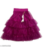 Kids taffeta silk lehenga choli set, floral stitch design, sleeveless, India-made for princesses wardrobe upgrade