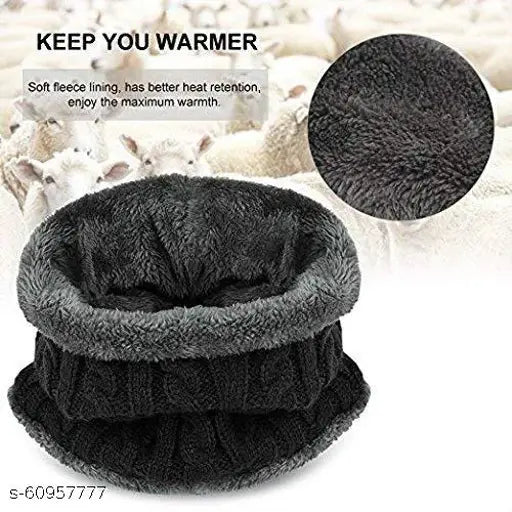 Colorful wool beanie caps (Onesize), soft, lightweight, cozy, made in India