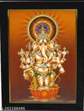 Plastic Vastu photo frame, Drishti Ganapathi Drushti Ganesh 9x12 size, for home office or reception, Indian origin