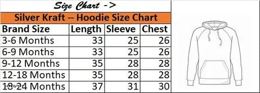 Silver Kraft Unisex Cotton Applique Full Sleeve Hooded Sweatshirt in Dark Grey Color (T302dgry)