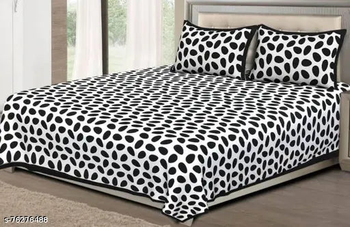 Cotton Jaipuri double bed sheet combo pack (2 sets, 4 pillow covers), trendy & superfine, ideal for adults, origin India