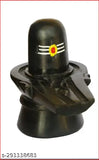 Handcrafted black Shivling marble statue for Shivratri Puja, intricate detailing and dimension 8cm x 4cm x 8cm