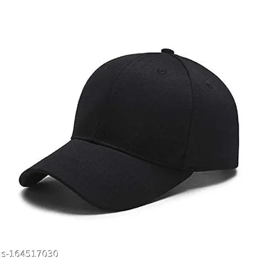 Black cotton baseball cap, white sunglasses pair (India-made)
