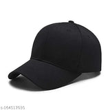 Black cotton baseball cap, white sunglasses pair (India-made)