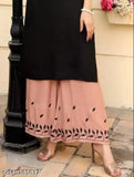 Rayon Kurta with Palazzos - New Trends for Women & Girls in Solid Acrylic Sleeves, India
