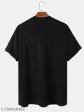 God Hanuman printed cotton blend t-shirt, round neck, religious theme, "Jai Shree Ram" typography