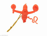 Multicolor Flying Lord Hanuman hanging car idol (Set of 1) - Indian art & crafts religious decor item for home or vehicle