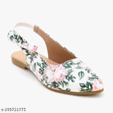 Synthetic printed ballerinas by Nikunj Store PHOOL BANTOO OPEN BELLIE, available in sizes IND-3 to IND-9