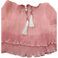 frock Pink and white polka dots shimmeri - GillKart