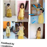 Pink cotton Tinkle Stylish Girls Top & Bottom Sets (4-5yrs), Indian ethnic wear for kids
