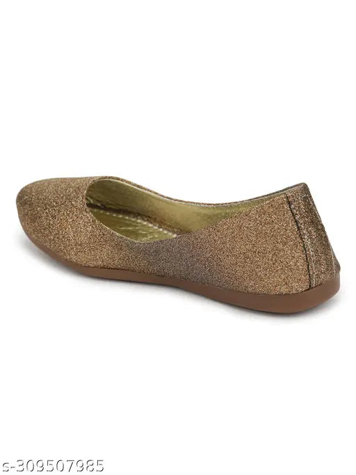 Synthetic embellished ballet flats for women, Kav Ya Balerinas in various sizes (IND-4 to IND-8) from India