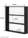 Black metal and glass kitchen cabinet, 24 inches high