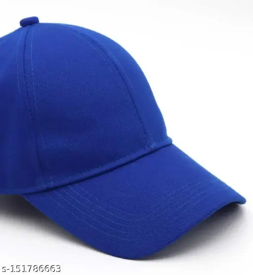 Adjustable cotton baseball cap in solid color for kids (boys/girls), made in India