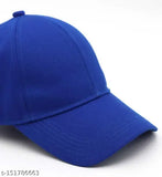Adjustable cotton baseball cap in solid color for kids (boys/girls), made in India