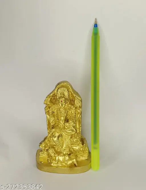 Poly resin Indian Lord Dakshinamurthy statue, 8cm tall, small idol