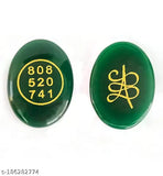 Crystal stone money switch word and zibu symbol, Ananya Agate green jade for prosperity pocket worry stones, Indian crystal accessory