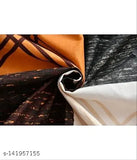 Glass patterned cotton single bed comforter and two pillow covers pack
