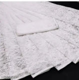 White net saree with running blouse, Alisha Pretty - Indian traditional clothing