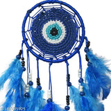 Multicolor feather dreamcatcher for home decor, indoor/outdoor use, brings positive vibes and good luck, India origin