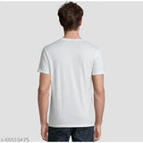 Men's premium quality cotton t-shirt, short sleeves, solid design in various sizes (S-XXL), made in India