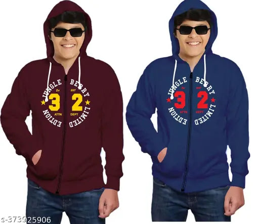 Boys and Girls Hoodies With full open Zip and Kangaroo Pocket