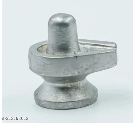 Mercury Shivling, metal Shiva linga for puja (2cm x 3cm x 3cm), Indian origin
