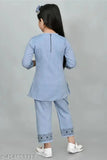 Printed cotton kurties & pyjamas set for kids, YUKONN BRAND's stylish and durable baby girl dress with cotton silk lining, ideal for celebrations and outings in various weather conditions