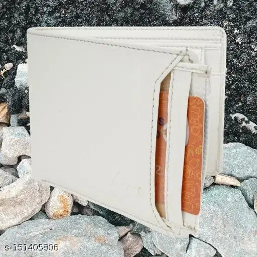 Royal Craft Men's casual faux leather wallet, 2 compartments, solid design, free size (11cm x 9cm), perfect for everyday use