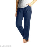 Women's black stretch loungewear, side pockets