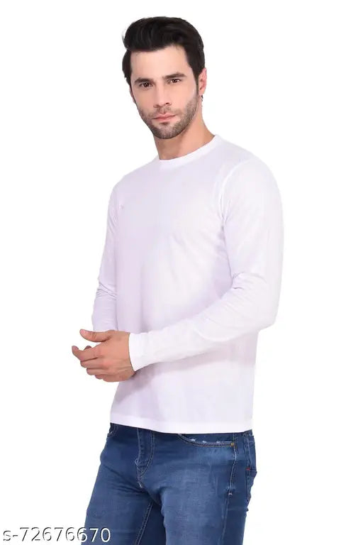 Polyester long sleeve Dry Fit men's sports t-shirt, solid color, ultra soft, fast drying, machine washable