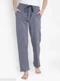Grey cotton lower pants for women