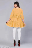 Striped cotton 3/4th sleeve tunic top for women, Indian-origin designer casual wear for any occasion