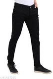 Black denim jeans by Segvay, ideal for streetwear or a fancy night out. Men's solid denim, best fit varies by physique. Size 30, India origin