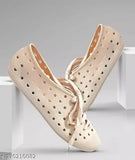 Women's PU textured ballerinas with ankle loop, size IND-3 or IND-4, made in India