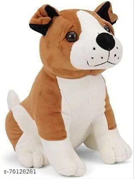 Soft poly cotton plush bull dog & tiger set (multicolor), perfect for kids' gifts & special occasions, 30cm