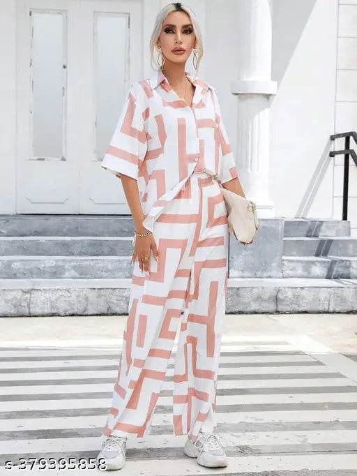 Fancy sensational women's polycotton jumpsuit in short sleeves, available in sizes S-XL. Made in India