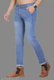 Light blue denim Sobbers slim men's jeans, dyed/washed, size 30 (waist 30, length 41), made in India