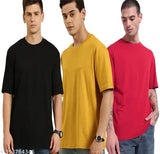 Indian cotton oversized printed half sleeve t-shirt combo for men, featuring vibrant design