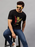 Urbane glamorous men's Dri-Fit printed active t-shirts combo (3pcs). Polyester, short sleeves, vibrant prints. Ideal for workouts or lounging. Made in India