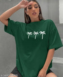Trendy oversized cat-themed t-shirt for women