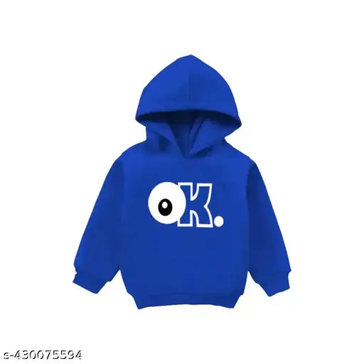Cotton printed hoodie for boys, long sleeves, breathable fabric - kids clothing sizes 1-2, 2-3, 3-4, 4-5, 5-6, 6-7, 7-8. Made in India