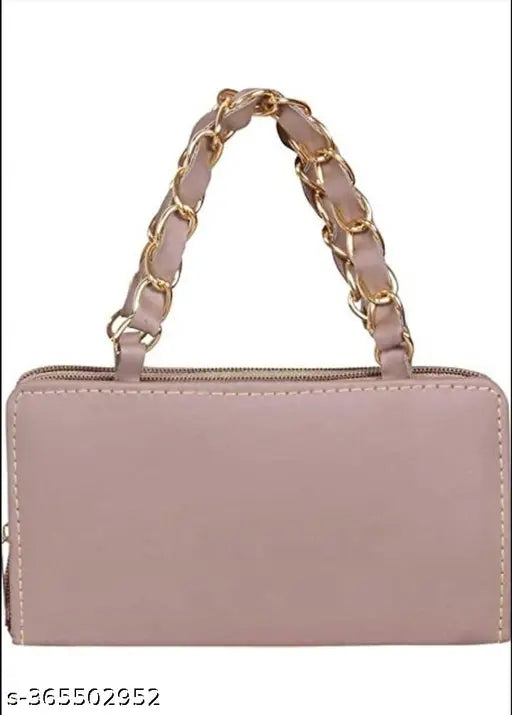 Multicolor clutch purse with zippered closure