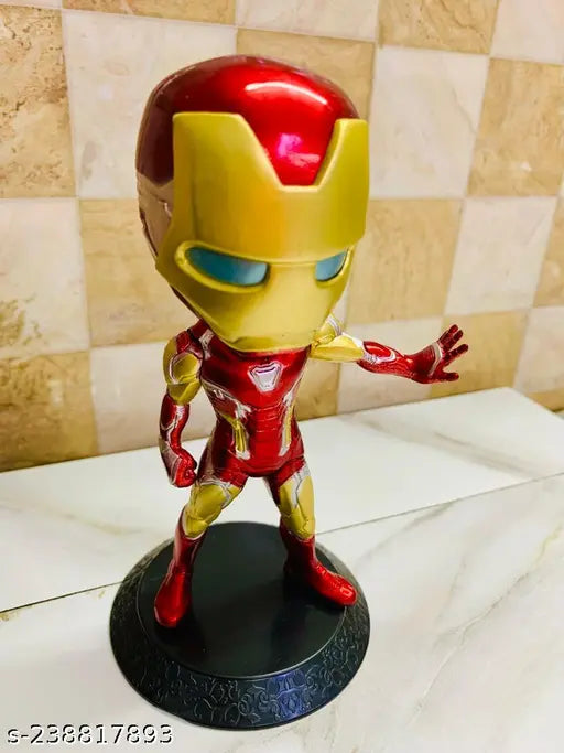 Stylish trendy Iron Man action figure toy, Ironical boy with mask standing collectible, made in India