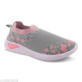 Printed knitted PVC belly shoes for ladies, vibrant design, India origin