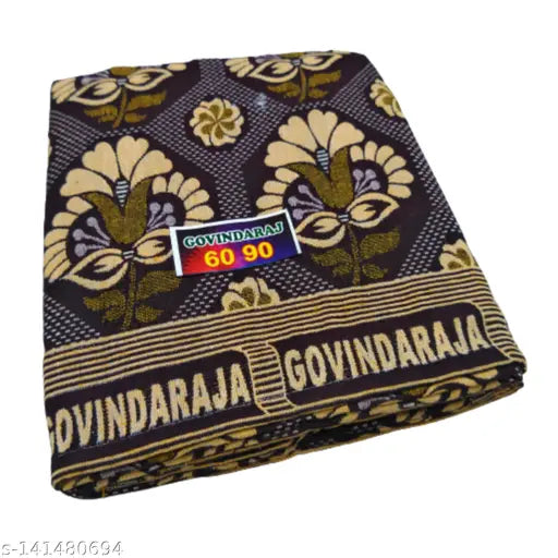 Mps Cotton Cool Solapur Self-Design Blanket, 100% cotton, 59x89 inches (Pack of 1 pieces), classic comfort for living room