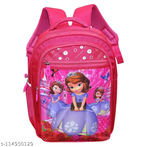Polyester net free size school bag for girls in India