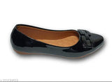 Patent leather bellies with buckle fastening, adorable women's ballerinas by Shree Shyam Enterprises