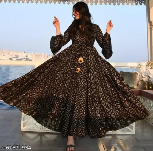 Wool printed petite dress by Aagyeyi, three-quarter sleeves, S-XXXL sizes
